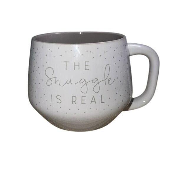 Large Ceramic Mug "The Snuggle Is Real" By Jo-Ann Stores  Microwave & Dishwasher - Picture 1 of 7